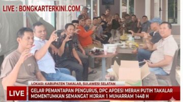 Gelar Pemantapan Pengurus, DPC Apdesi Merah Putih Takalar Momentumkan Semangat Hijriah 1 Muharram 1448 H
